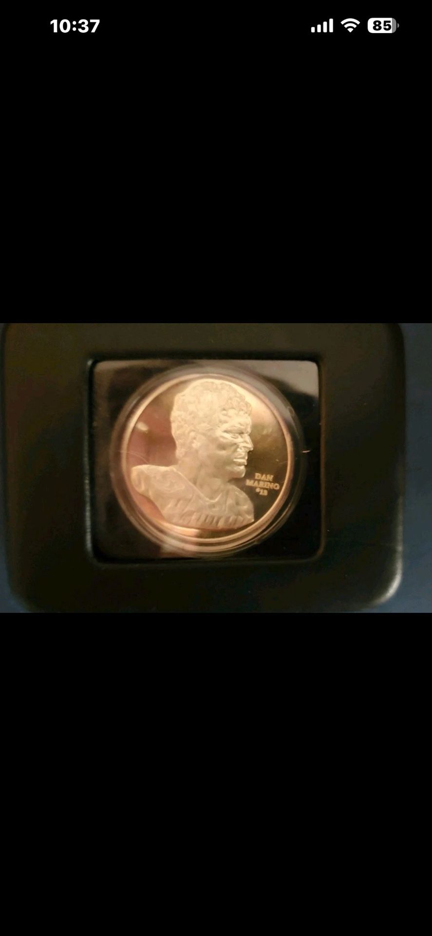 DAN MARINO "THE CHOSEN FEW" 1 OZ SILVER COIN BEAUTIFUL!! LOOK!!