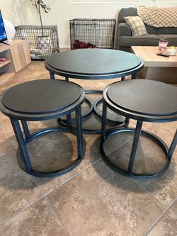 Coffee Table + 2 End Tables Set