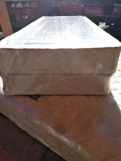 Queen mattress and dual box springs