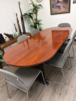 Conference table with chairs