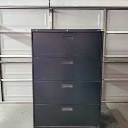 Metal Lateral Filing Cabinets,  4 Drawer