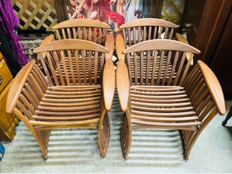 4 Thomas Lamb Teak Chairs