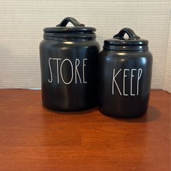 Ray Dunn Store Key Black Mat Canisters Small Repair On Store Canister See Photo S2