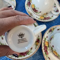 tea service for 6 mega germany fine porcelain 