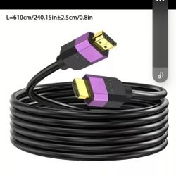 15ft LONG / 181.1in. HMDI High-Speed HDTV Cable 2.0 - New purple Durable
