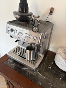 Like New Breville Barista Express + Premium Accessories + Original Box