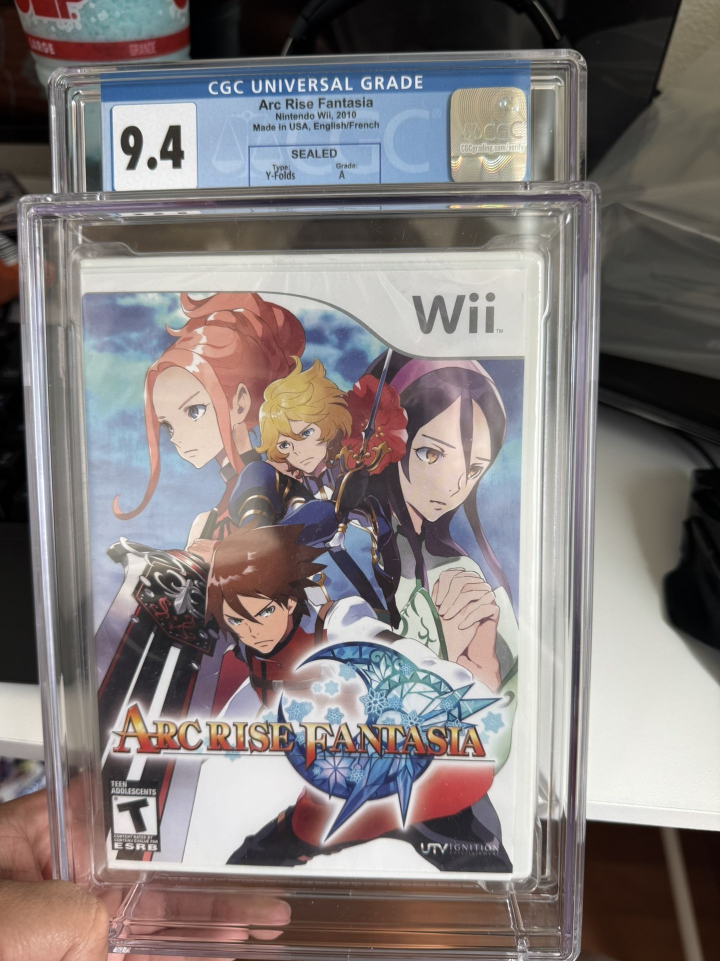Arc Rise Fantasia ( Nintendo Wii ) - New & Sealed CGC GRADED 9.4