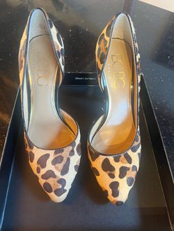 BCBG animal print heels