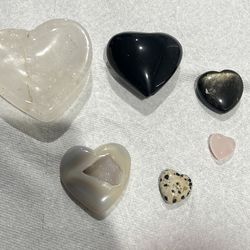 Heart shaped  crystals