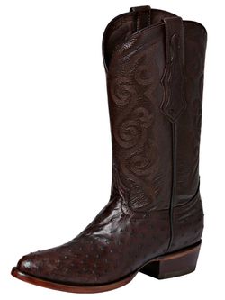Bota vaquera original avestruz exótica
