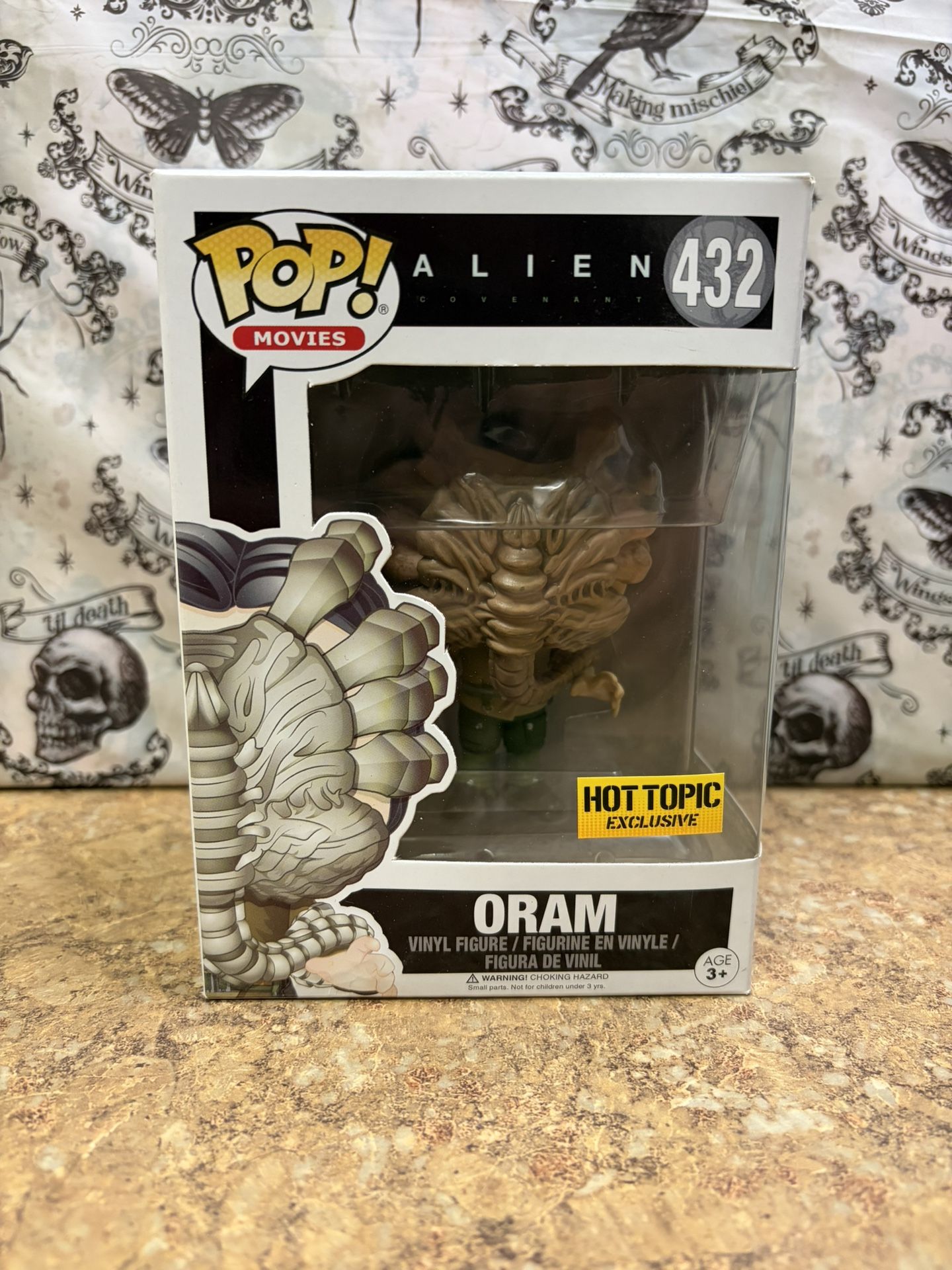 Funko Pop Alien Covenant Oram with Facehugger Hot Topic Excl Vinyl Figure 432