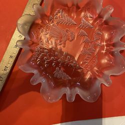 Xmas Plate Clear Glass