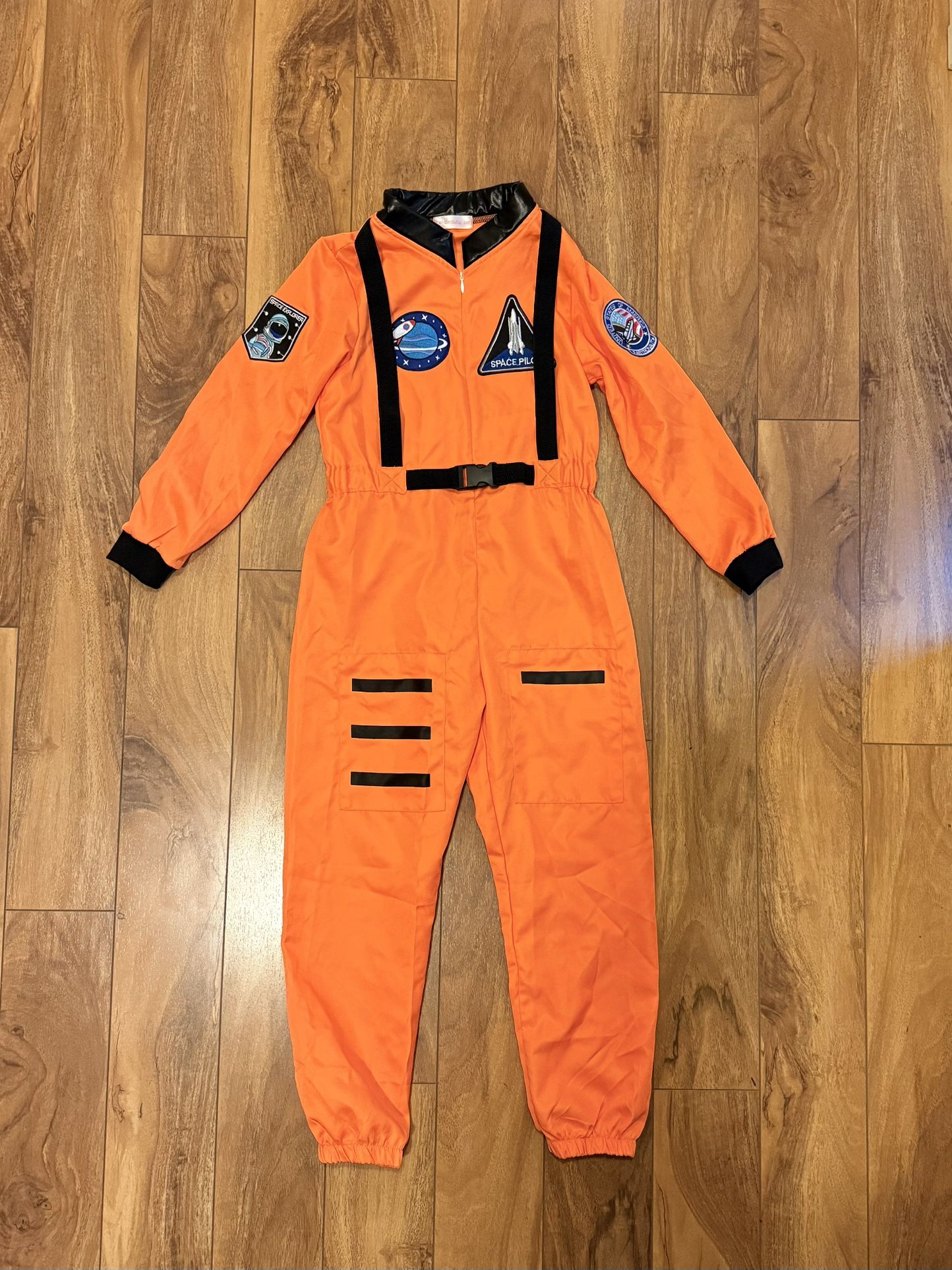 Kids Astronaut Halloween Costume - Orange - For Kids 8-9 Years 