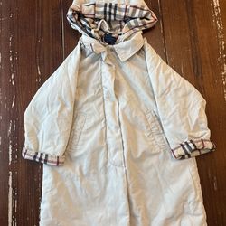 Burberry Kids' Jacket Size 3 Detachable Hood Full Zip w/Pockets Archive Beige