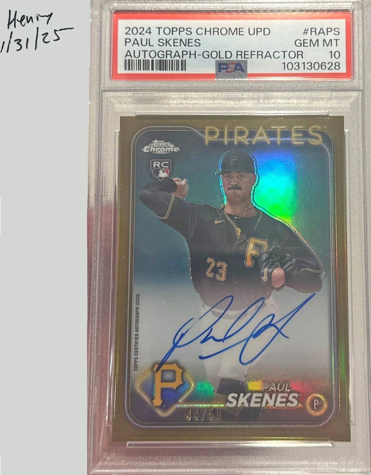 Paul Skenes Rookie Auto PSA 10