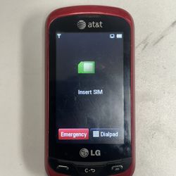 LG Xpression C395 (AT&T) – Red Slide Phone with QWERTY Keyboard | Vintage & Working 