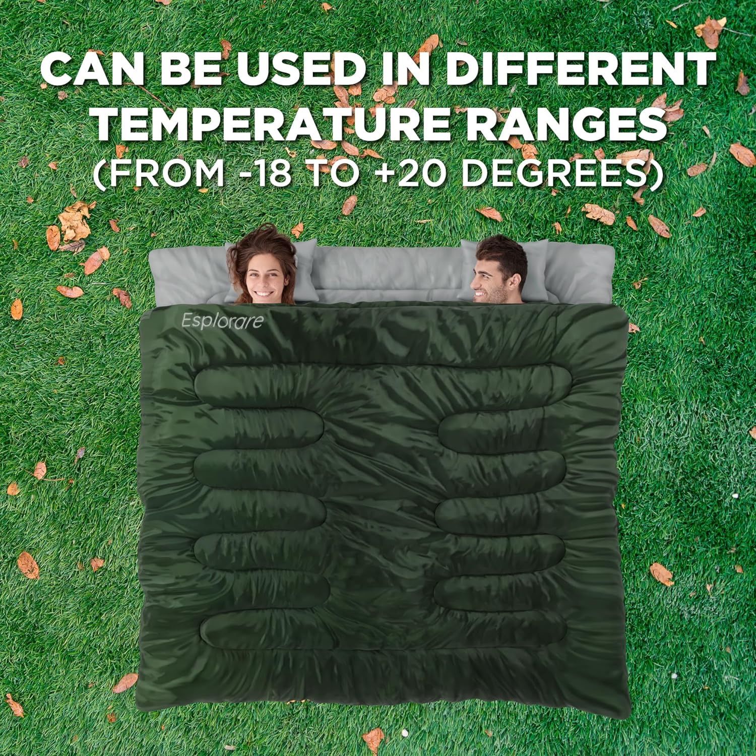 Double Sleeping Bag Double Sleeping Bags for Adults Person