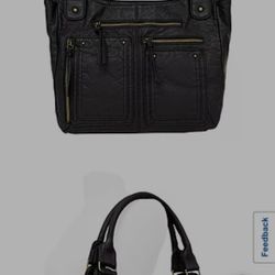 Bueno of California Washed Double Shoulder Bag