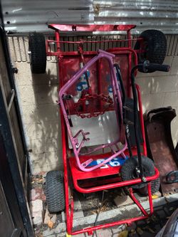 go kart and minibike frame and bars