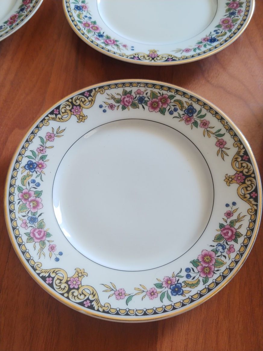 17pc Vintage Coronet Limoges France Plates handpainted