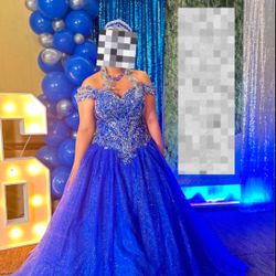 Royal blue Gown Dress