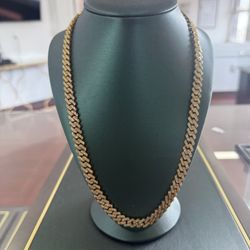 10k Cuban Miami Link Chain Iced Out Chain