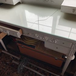 Antique White Desk
