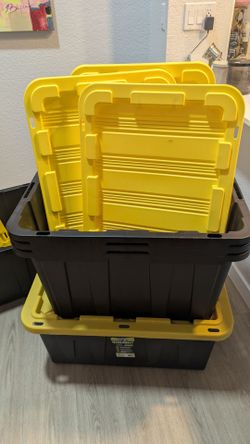 27 Gallon Yellow Top Tote