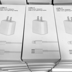 50x Wholesale! 20w Adapter With Cable Fast Charger