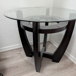 Glass Top Round Table