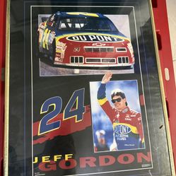 Vintage 1994 NASCAR Jeff Gordon Wall picture decor