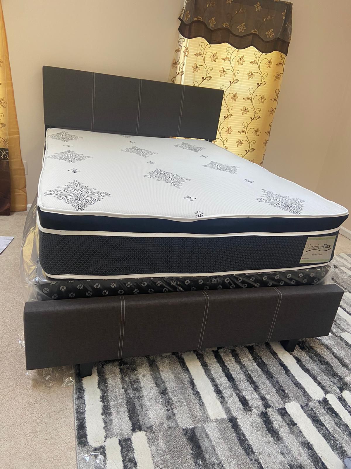 Queen Mattress Come With Headboard & Footboard And Free Box Spring - Same Day Delivery 