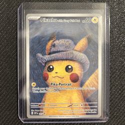 Vincent van Gogh Pikachu With Grey Felt Hat Pokemon Card 
