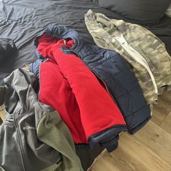 Boys Clothes 14/16 And Size Small. Like New Jackets 
