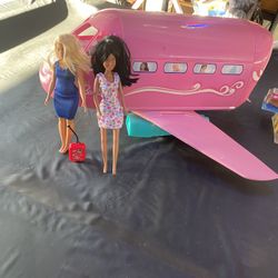 Barbie Airplane And Dolls