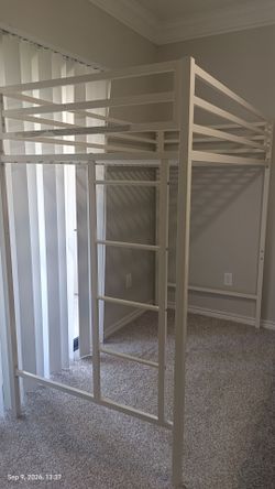 Twin size metal bunk bed frame