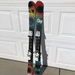 K2 Jr Skis 119 Twin Tip Missy Skis with Marker bindings