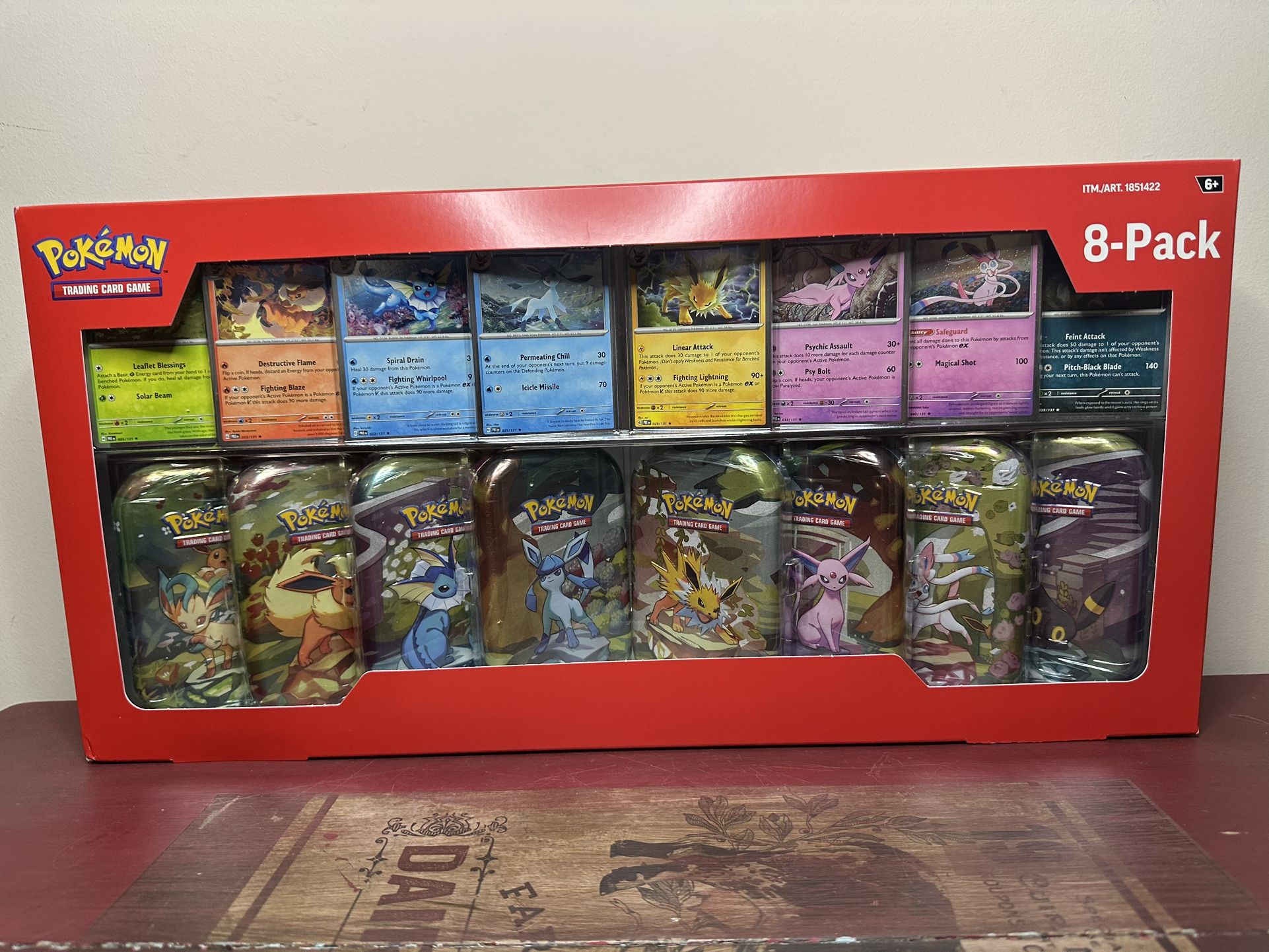 Pokemon Prismatic Costco 8 Pack Tins