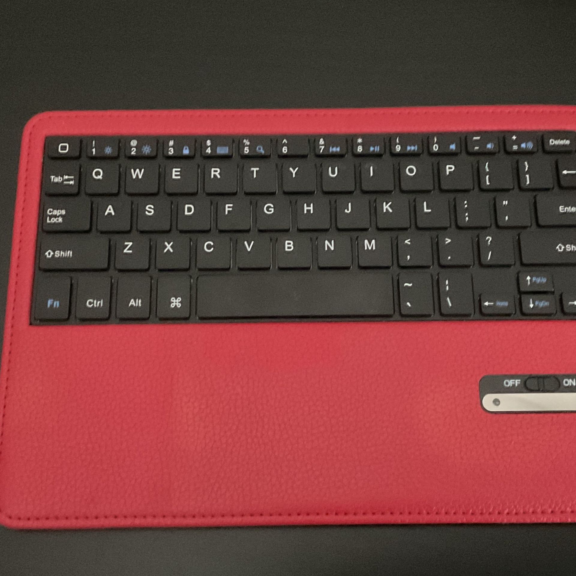 Red Keyboard For Ipad Or Tablet 11 Inch Or Under