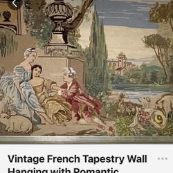 Large Vintage Needlepoint Wall Hanging