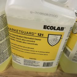 Ecolab Marketguard 121  All Purpose Cleaner, Concentrated Chlorinated, 2.5 Gal. 24 bottles available