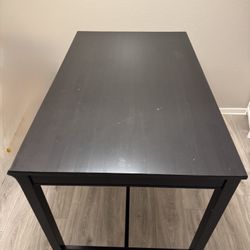 Black Counter-Height Table – Solid Wood – 37.5” High – Great Condition