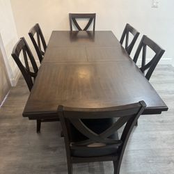 Dining Table With Six Chairs