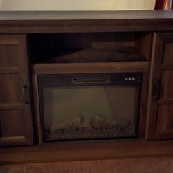 Electric Heater Works Well Fits Up To 60 Inch TV  We Would Keep But We Are Moving. 
