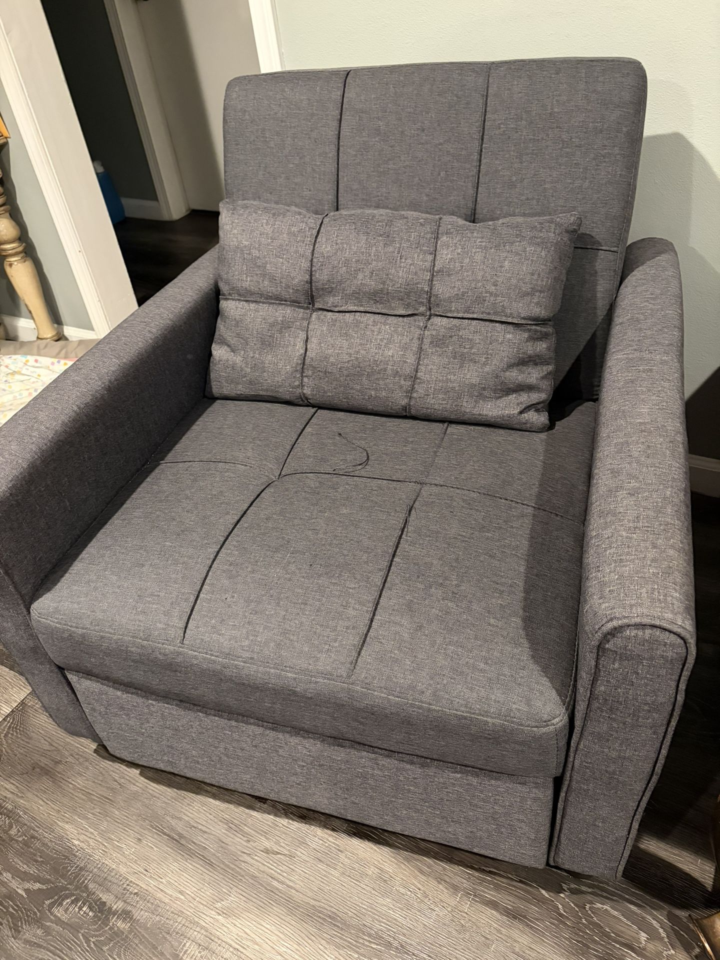 Grey Single Sofa Cama 