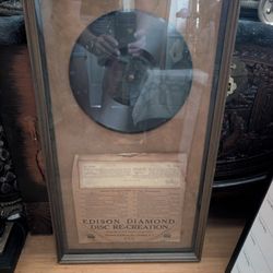 Edison Diamond Disc Re - Creation Record By Thomas A,Edison 