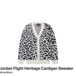 Nike Air Jordan Flight Heritage Cardigan Sweater White/Black DV7573-030
