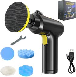 Cordless Car Buffer Polisher – Scratch Remover & Waxer Kit, 4000mAh Rechargeable