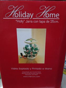 Holiday 10" Covered Jar