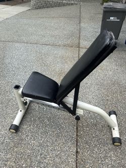 Weights bench press